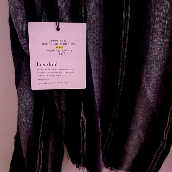 Bella Dahl Black Striped Button Down Shirt - Picture 10 of 15